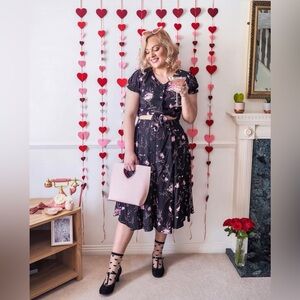 Collectif Liza Tipsy Elephants Swing Dress